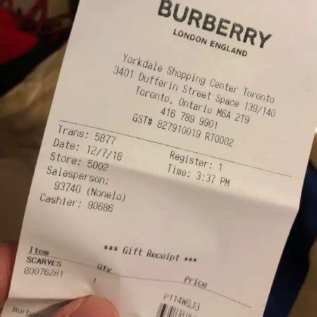 Burberry return order online